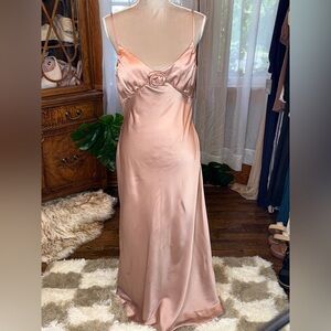 By The River NWT Satin Slip Dress in Pink